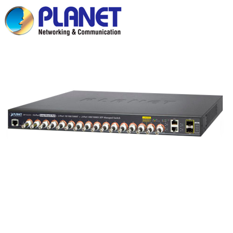 PLANET LRP-1622CS dispositivo de redes Gestionado L2/L4 Gigabit Ethernet (10/100/1000) Energía sobre Ethernet (PoE) 1U Azul