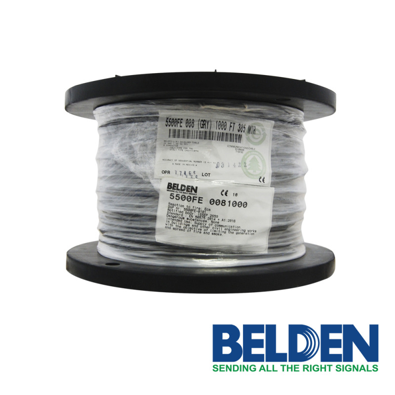 Belden 5500FE 0081000 cable de audio 304.8 m Gris image 2
