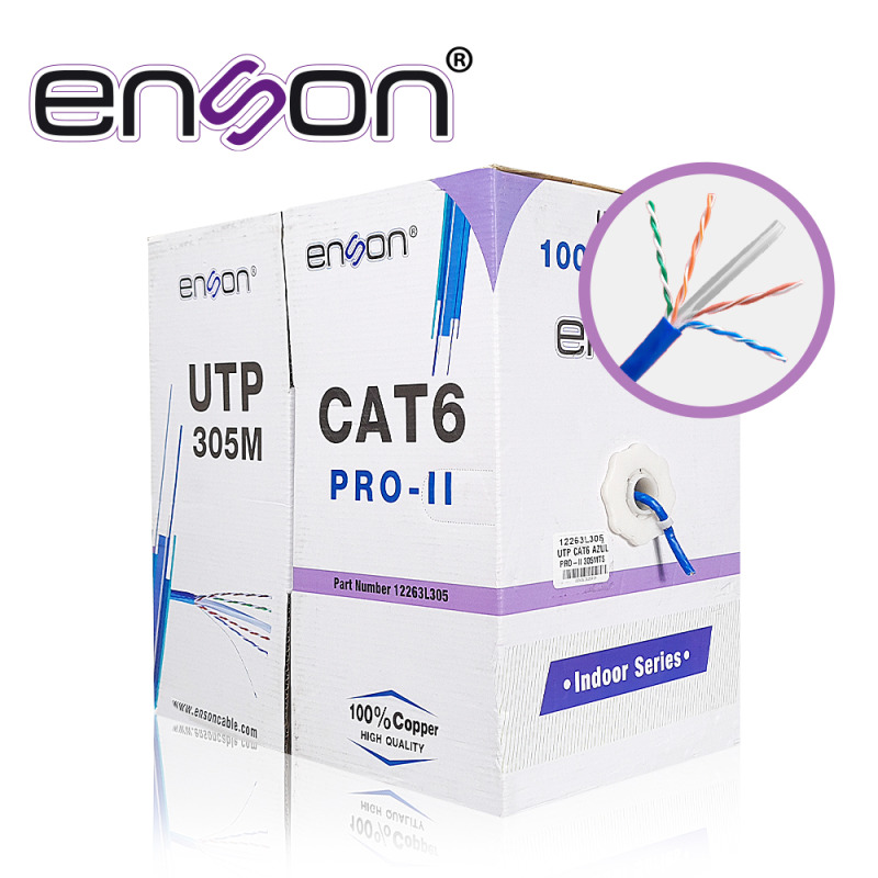Enson 12263L305 cable de red Azul 305 m Cat6 U/UTP (UTP) image 2