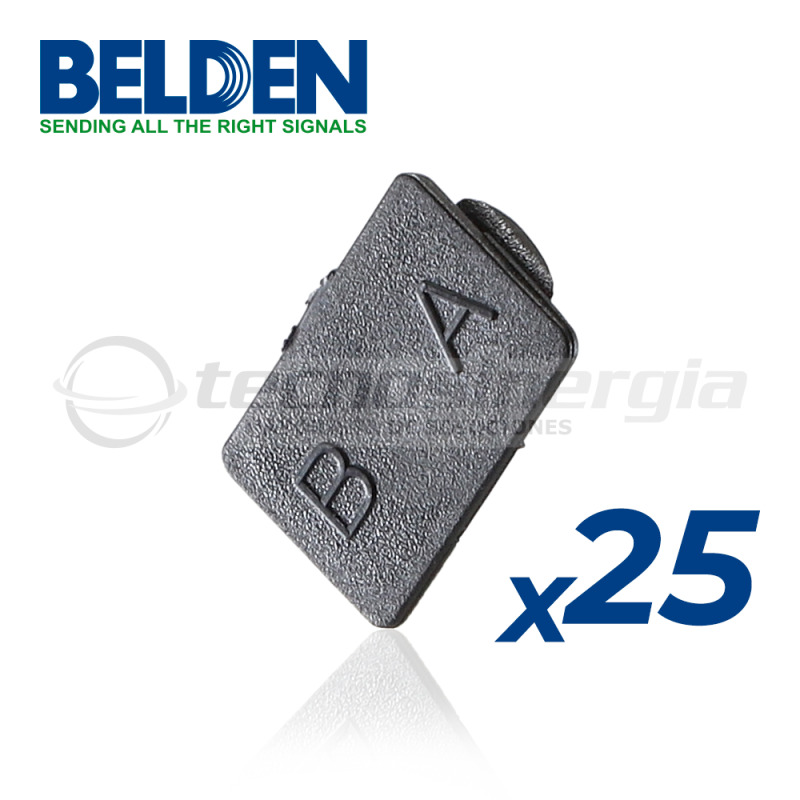 Belden FXBUCLLDB25N soporte para manguito de identificación de conductores Negro 7.95 mm 25 pieza(s) image 2
