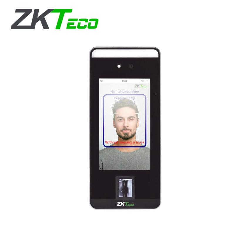ZKTeco SPEEDFACE-V5L(P) lector de control de acceso Terminal de reconocimiento facial Negro, Gris image 2