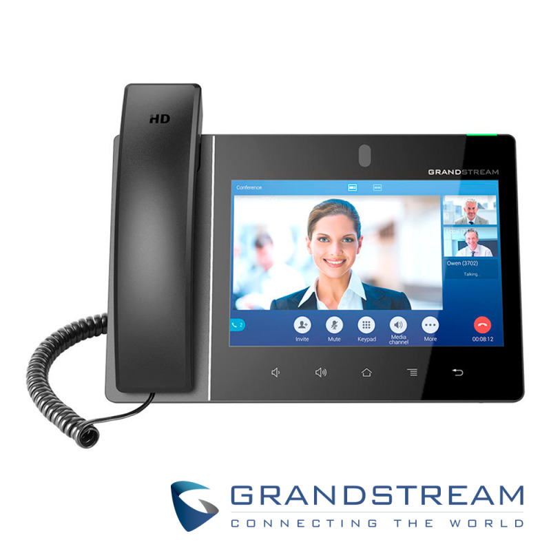 Video teléfono IP  empresarial Android con pantalla táctil 1280x800 hasta 16 líneas y 16 cuentas SIP image 2