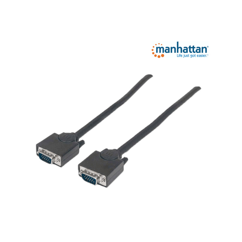 MANHATTAN 371315 Cable para Monitor Manhattan - SVGA - 5mm - HD15M-M - 1.8mts image 3