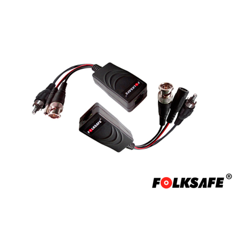 FOLKSAFE FS-HD4301VPA extensor de audio/video Transmisor y receptor AV Negro