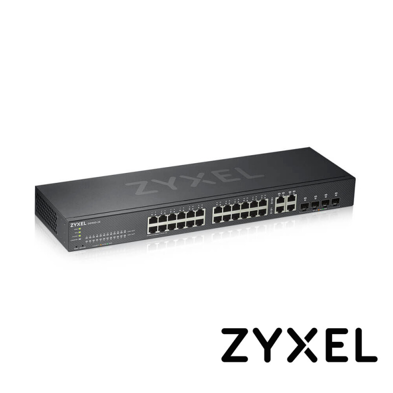 Zyxel GS1920-24V2 dispositivo de redes Gestionado Gigabit Ethernet (10/100/1000) Negro