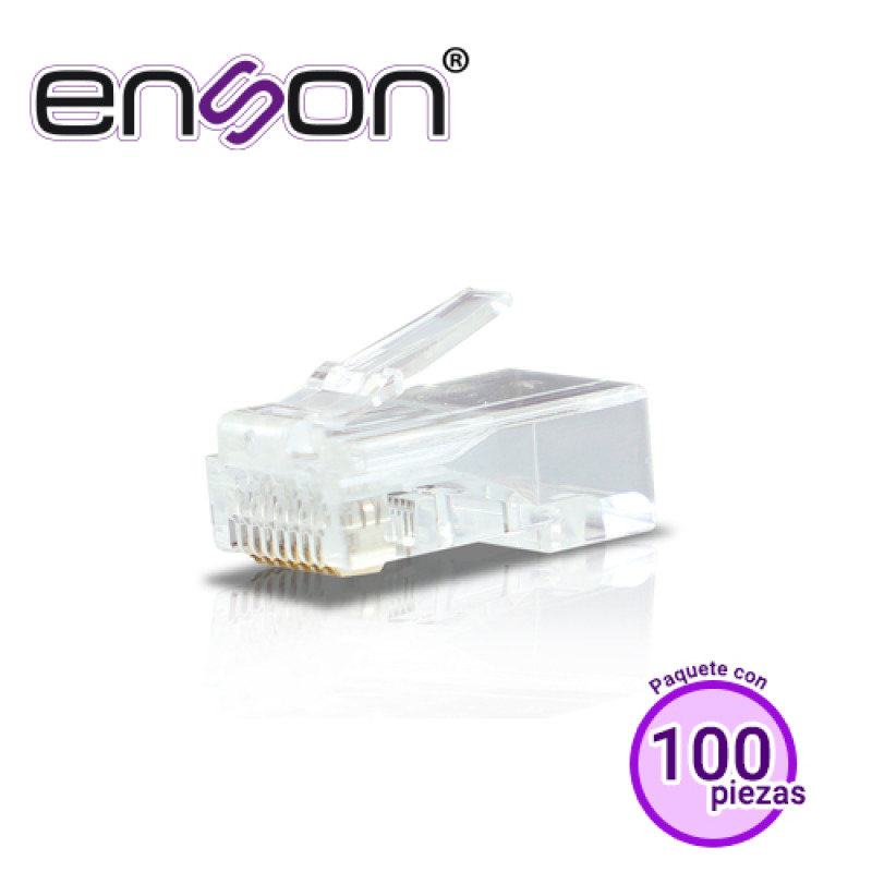 Enson ENS-PLCAT6 conector RJ-45 Transparente image 2