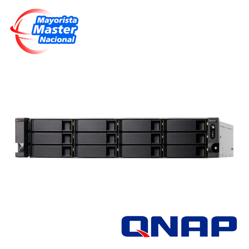 NAS QNAP TS-H1886XU-RP-R2-D1622-32G/FUENTE REDUNDANTE/ 18 BAHIAS 12 SATA DE 3,5 6 SATA DE 2,5 /RACK 2U/NUCLEO CUDRUPLE 2.6 GHZ/32GB DDR4 HASTA 128 GB/4 PTO 2,5 GBE /2 PTO SFP 10 GBE/ USB 3.2