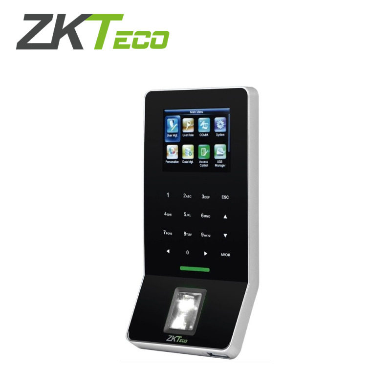 CONTROL DE  ACCESO AVANZADO Y ASISTENCIA ZKTECO F22NEGRO BIOMETRICO SILKID 3000HUELLAS/30,000REGISTROS  TCP/IP/RS485/USBHOST/WIFI INOUTWG COMPATIBLE CON LECTORA FR1200/FR1500/FR1500WP
