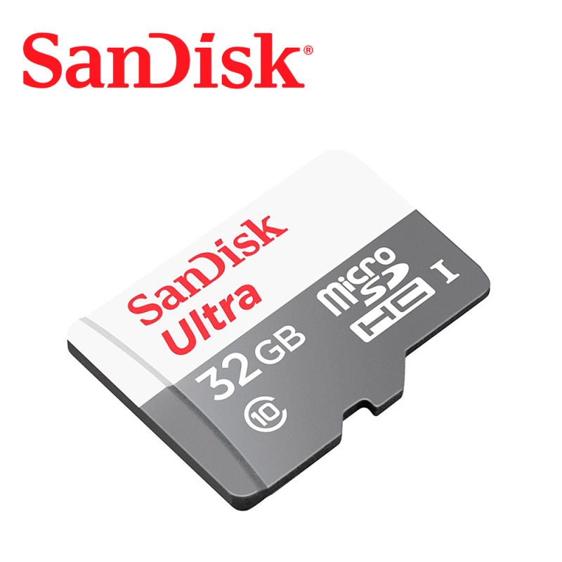 MEMORIA SANDISK MICRO SDHC 32GB ULTRA 100MB/S CLASE 10 C/ADAPTADOR SDSQUNR-032G-GN3MA