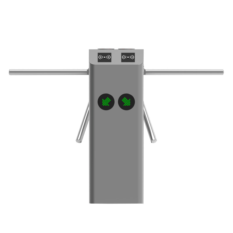 ZKTECO TS2200PRO - Torniquete Trípode Doble Carril Bidireccional / Semiautomático / Acero Inoxidable / Indicadores LED / 110V / Exterior Protegido / Requiere lectores y Panel image 3