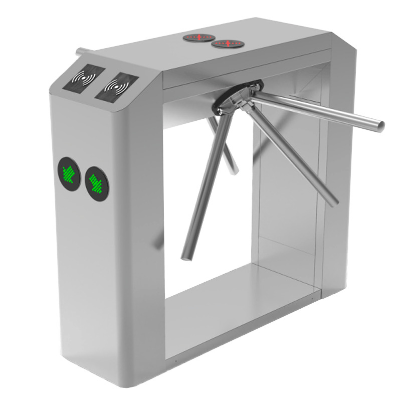 ZKTECO TS2200PRO - Torniquete Trípode Doble Carril Bidireccional / Semiautomático / Acero Inoxidable / Indicadores LED / 110V / Exterior Protegido / Requiere lectores y Panel image 5