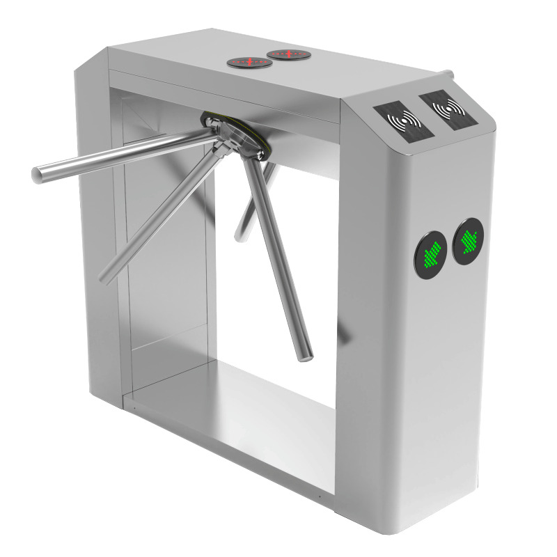 ZKTECO TS2200PRO - Torniquete Trípode Doble Carril Bidireccional / Semiautomático / Acero Inoxidable / Indicadores LED / 110V / Exterior Protegido / Requiere lectores y Panel image 7