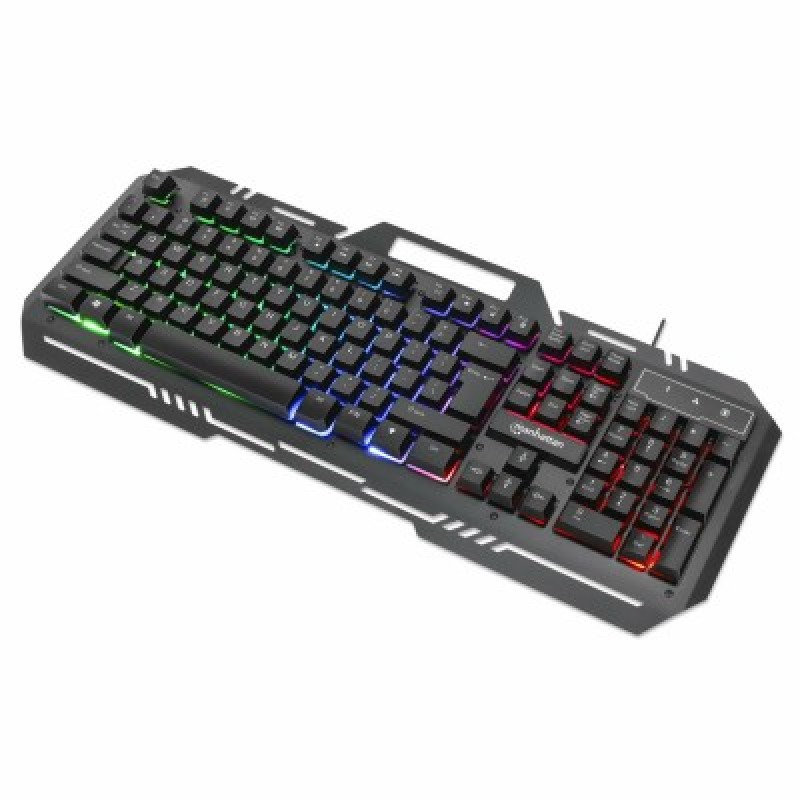 TECLADO GAMING LED , MANHATTAN , 180610 ,CON PÁNEL METÁLICO PARA CELULAR image 2