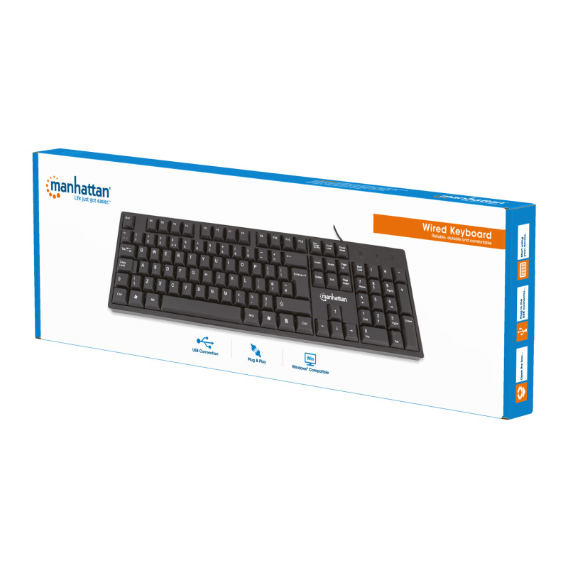 TECLADO,MANHATTAN,179324, MX USB CABLEADO image 9