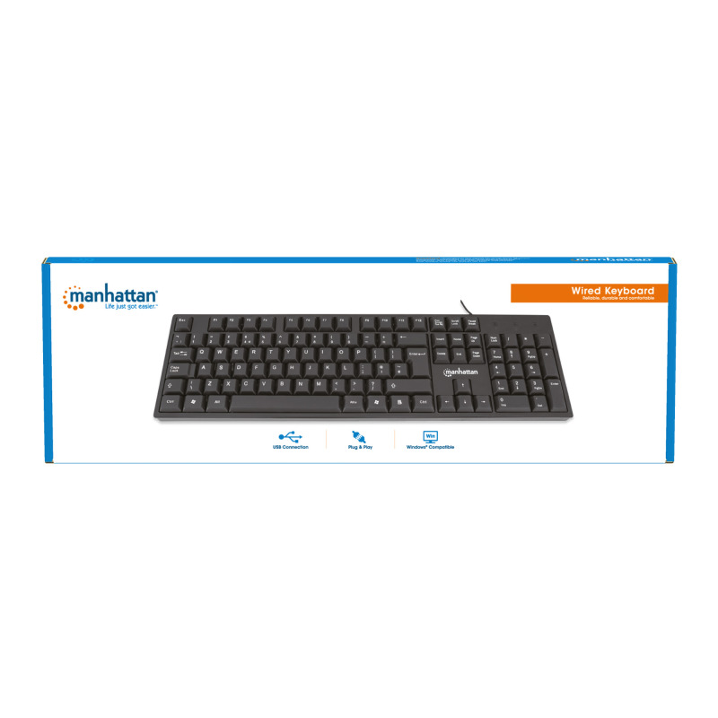 TECLADO,MANHATTAN,179324, MX USB CABLEADO image 10