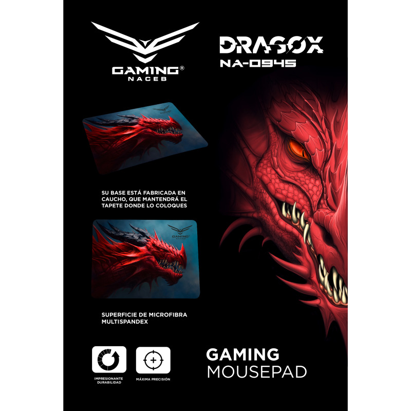MOUSEPAD XL NACEB DRAGOX 24x31.6 CM »