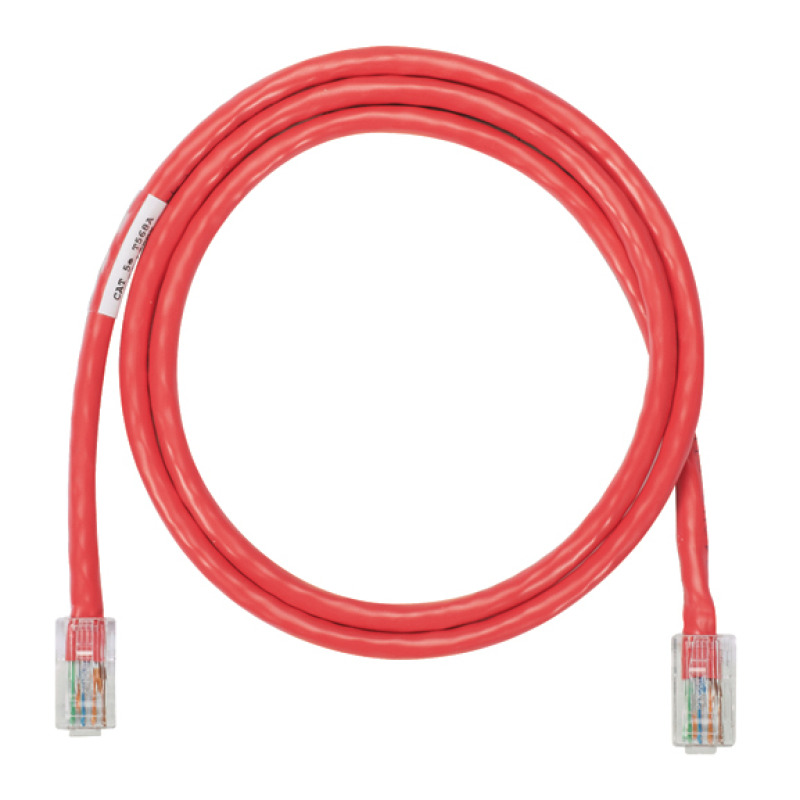 Cable de parcheo UTP Categoría 5e con plug modular en cada extremo  15 m  Rojo