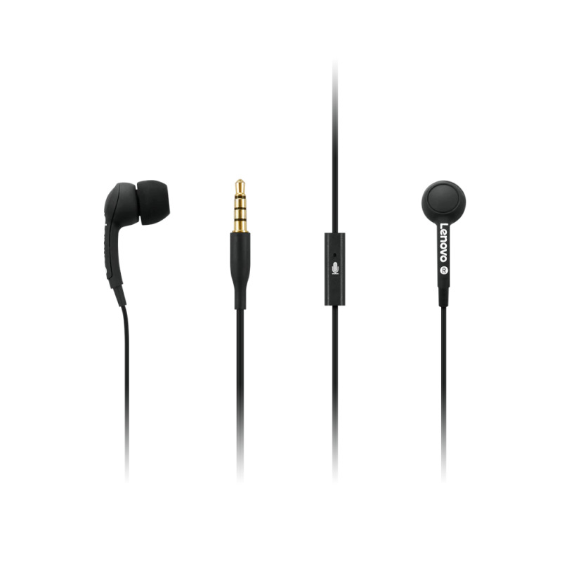 Lenovo 100 Auriculares Alámbrico Intra auditivo Llamadas/Música Negro
