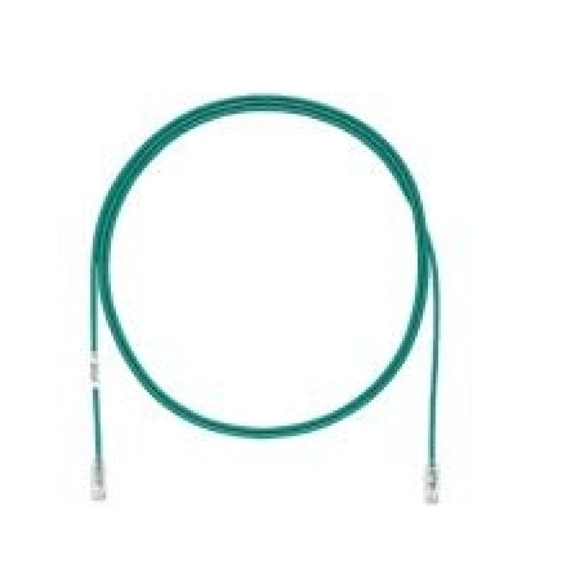 Cable de Parcheo TX6 UTP Cat6 Diámetro Reducido 28AWG Color Verde 30ft