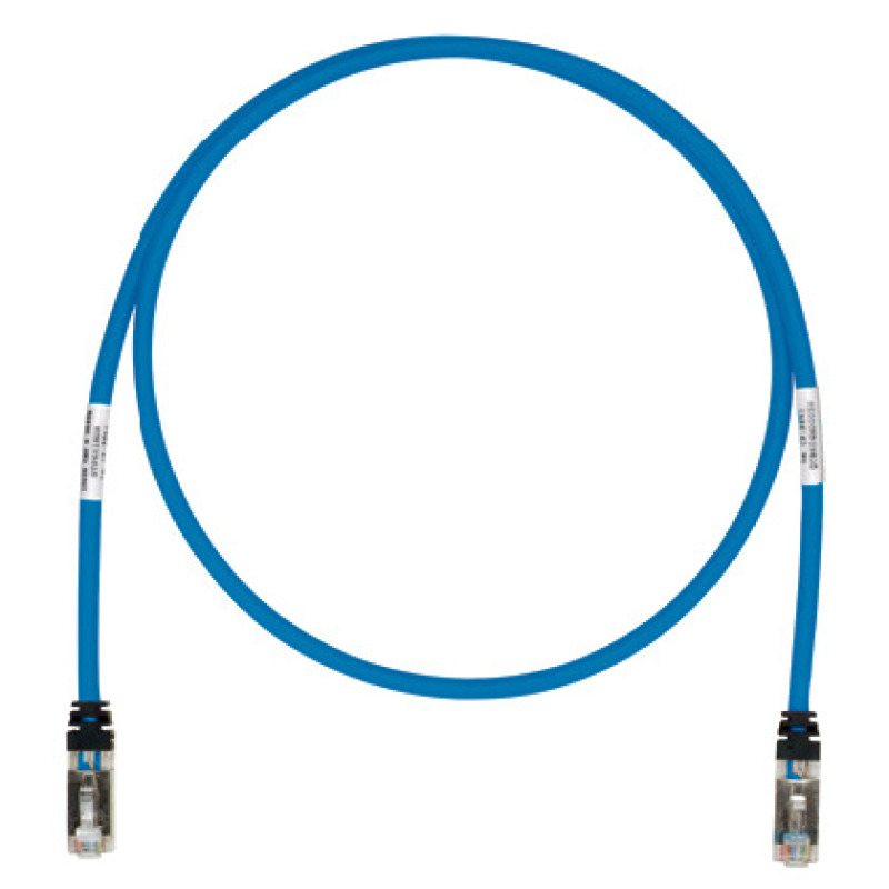 Patch Cord Cat6A Blindado S/FTP CM/LS0H 15 ft Color Azul