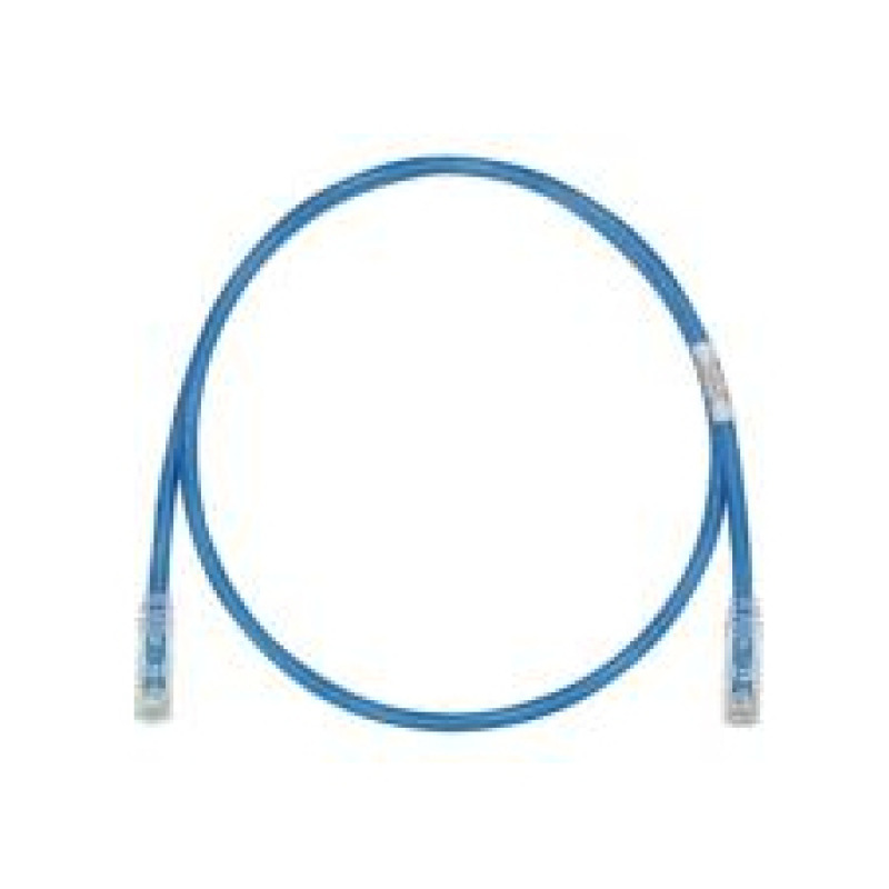 Cable de Parcheo TX6 UTP Cat6 Diámetro Reducido 28AWG Color Azul 20cm