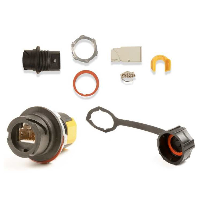 Conector ZMAX Industrial Ruggedized Cat6A Blindado Uso Exterior IP66/IP67