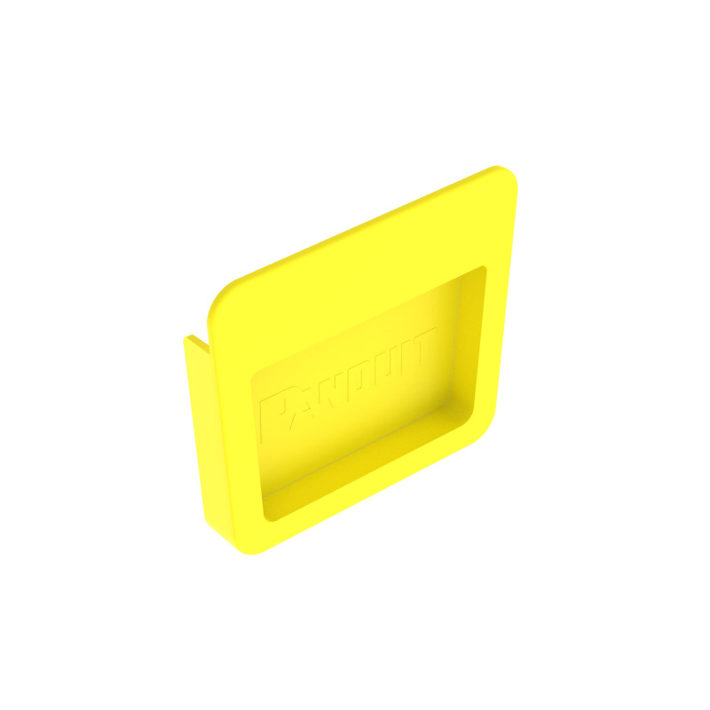 Tapa Final Para Canaletas FiberRunner 4x4 de Instalación a Presión Color Amarillo