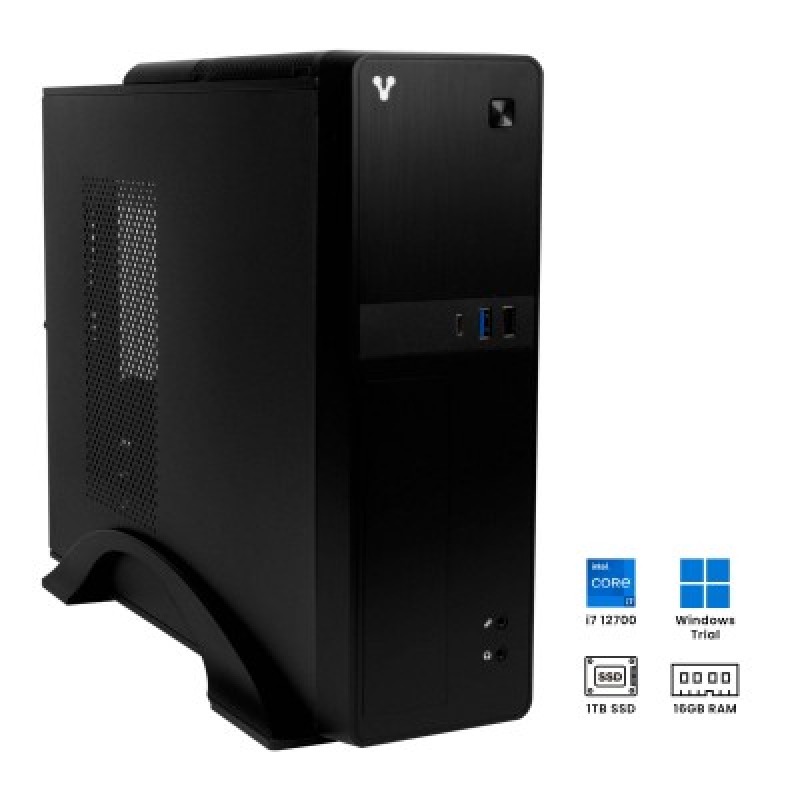 COMPUTADORA VORAGO SLIMBAY 5 CORE I7 12700 16GB Ram  1T SSD WIN TRIAL Incluye teclado y mouse