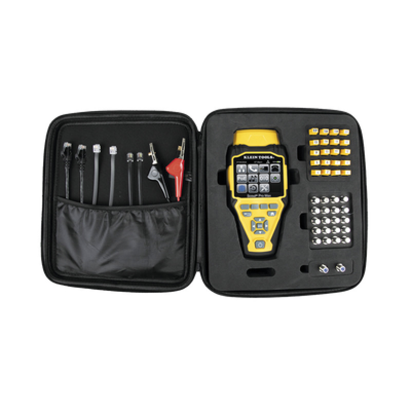 Juego de Probador de Cables de Red con Transmisores Remotos Scout Pro Max Detecta la Capacidad de la Red y las Velocidades de Conexión hasta 10 Gbps