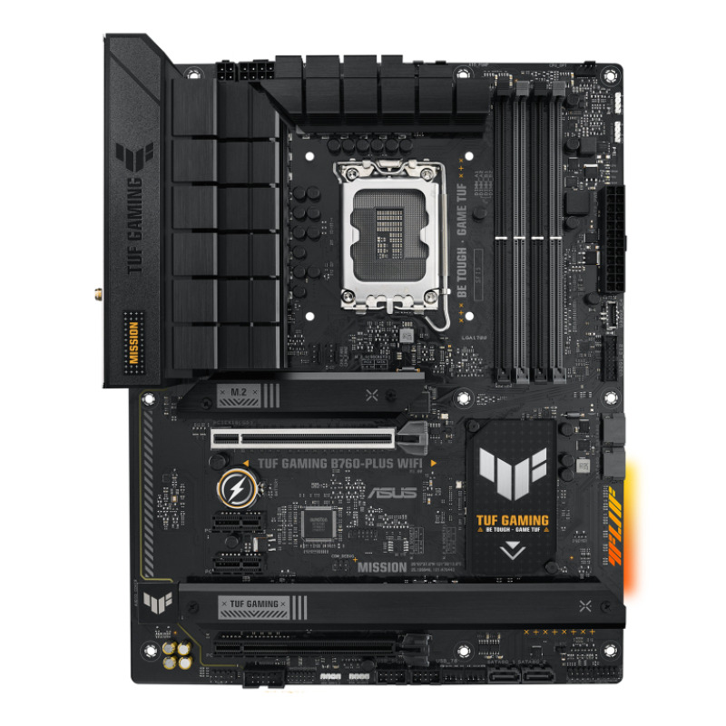 MOTHERBOARD ASUS (TUF GAMING B760-PLUS WIFI) SOCKET 1700 13A,4*DDR5,HDMI,DP,PCIE-5.0,WIFI6,ATX