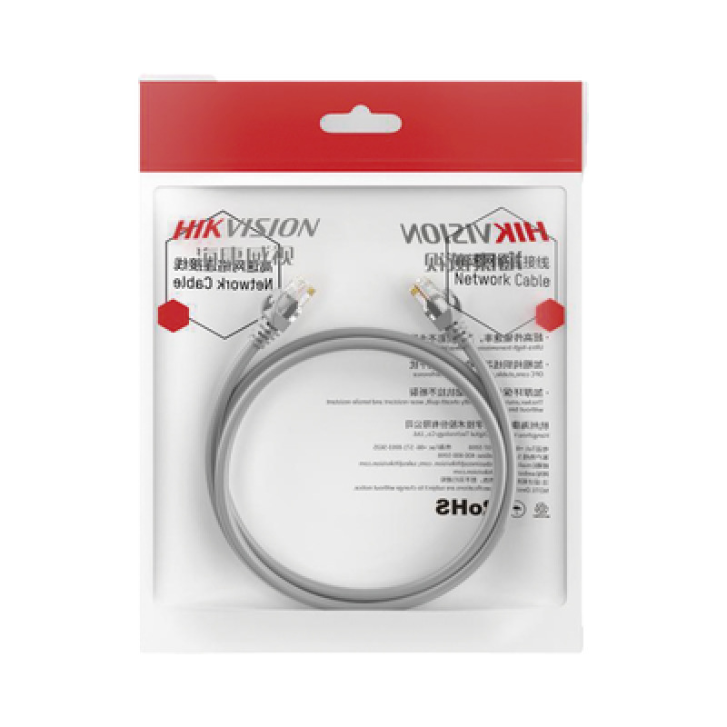 Cable de Parcheo Patch Cord / UTP / Cat 6 24 AWG / 10 Metros / Color Gris / Ideal para PoE / Interior