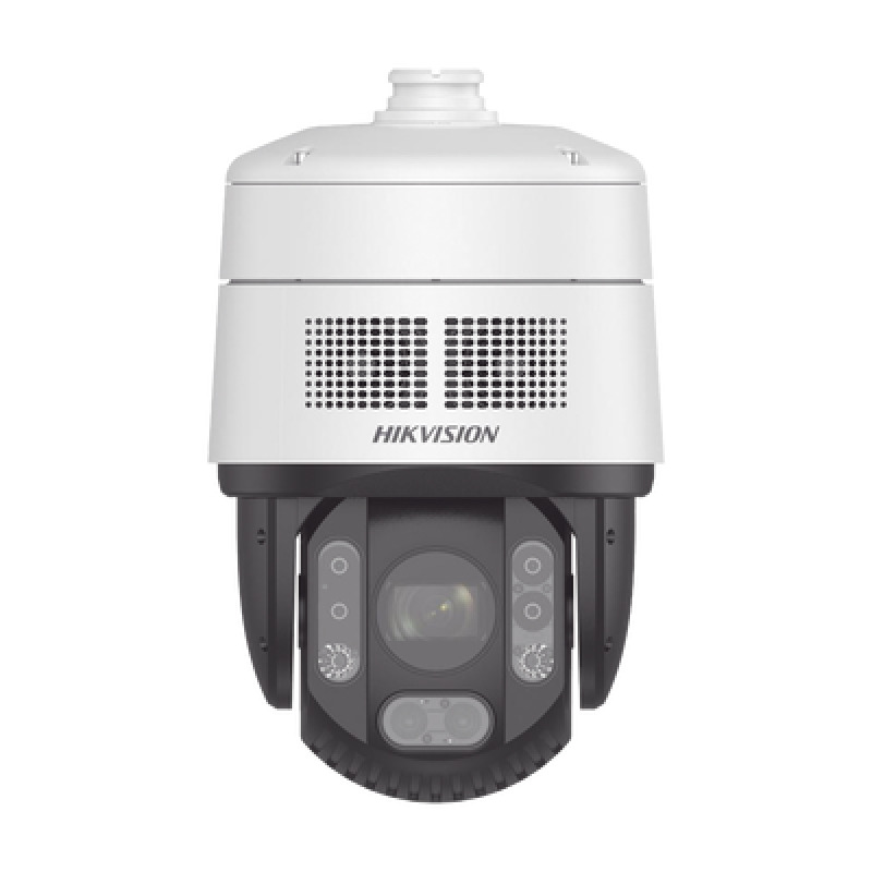 PROTECCIÓN ACTIVA  Domo PTZ IP 4 Megapixel / 32X Zoom / 200 mts IR / Potente Alerta Audible y Luz Estroboscópica hasta 100 Metros / ACUSENSE / IP67 / IK10 /  / Autoseguimiento 20 / HiPoE / DARKFIGHTER / Rapid Focus / Micro SD