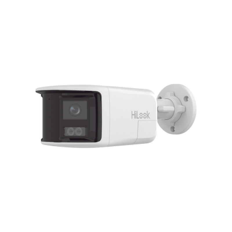 Dual Light Bala IP 6 Megapixel / Imagen Panorámica 180/ PoE / Micrófono y Bocina Integrado / Exterior IP67 / Audio Bidireccional / Alarma Visual y Auditiva Integrada / Smart Supplement Light / Micro SD 512 GB