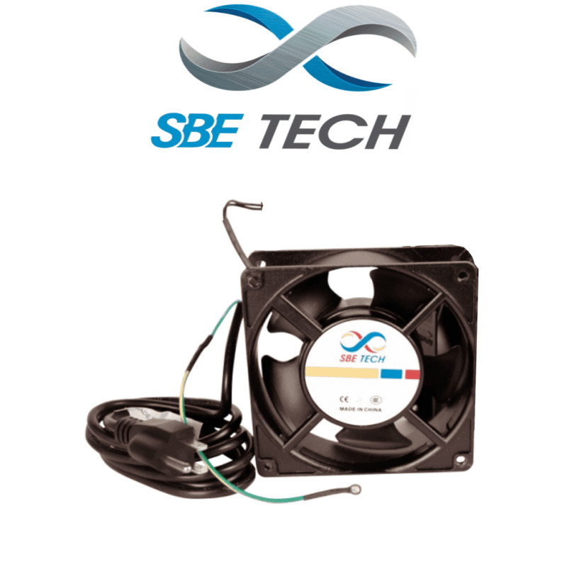 SBETECH J1VENTN127V - Extrator para gabinete / Compatible con gabinetes SBETECH / Color negro / 110-127 VAC  / 42W