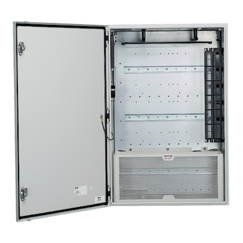 Gabinete de Zona de Instalación en Pared Diseñado Para Dos Switches Uso Industrial con Clasificación UL tipo IP66 y 4/12 Color Gris