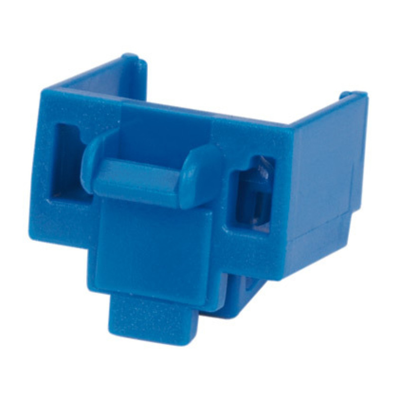 Kit de 10 Dispositivos para Bloquear Puertos Jack RJ45 Color Azul Incluye Llave de Extracción