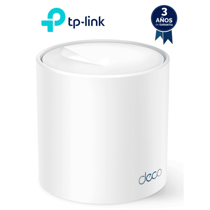 TP-LINK DECO X10 (3 Pack) Sistema Wi-Fi Mesh AX1500 (3 Pack)  Wifi 6 SPEED: 300 Mbps at 2.4 GHz + 1201 Mbps at 5 GHz, SPEC: Internal Antennas, 2× Gigabit Ports (WAN/LAN auto-sensing) (120 Dispositivos)