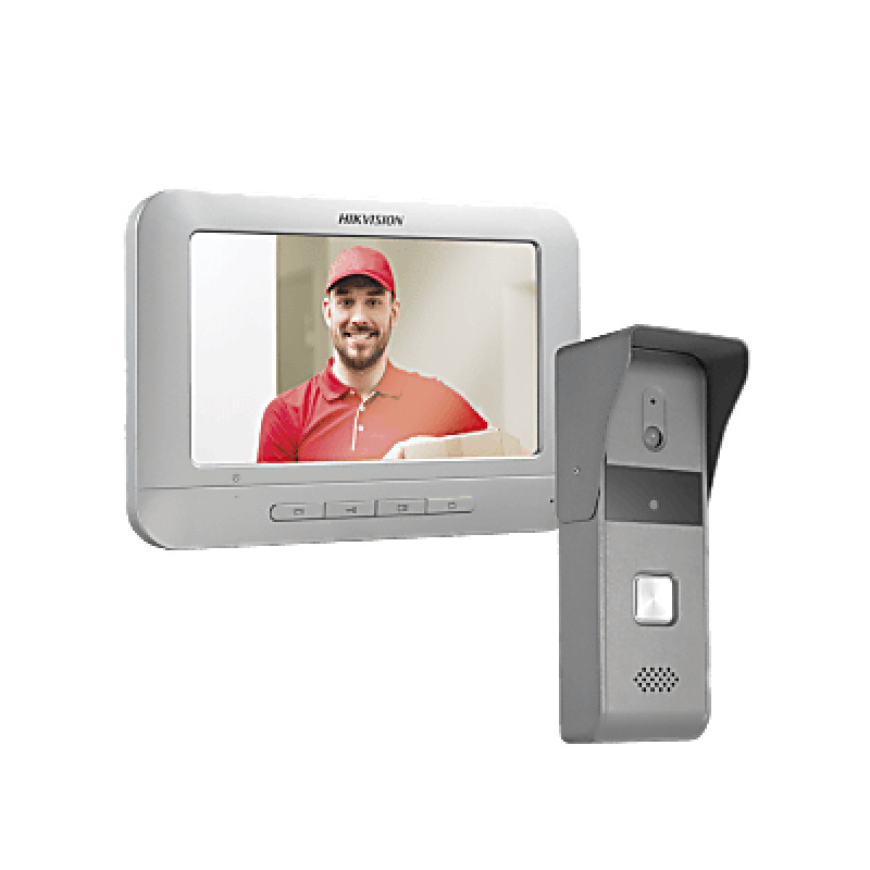 Kit de Videoportero Analógico con Pantalla LCD a Color de 7 / Frente de Calle para Exterior IP65 / Salida de Relevador
