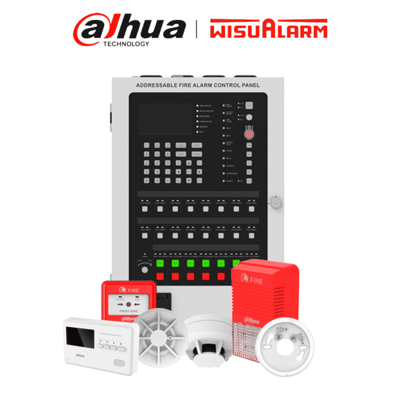DAHUA WISUALARM HY-1022 PAQUETE - Paquete de incendio direccionable, Incluye: DHI-HY-1301, DHI-HY-TCDZ, DHI-HY-1310, DHI-HY-1200, DHI-HY-ANDZ, DHI-HY-1500, DHI-HY-SGDZ, DHI-HY-1330 #LoNuevo #Wisualarm