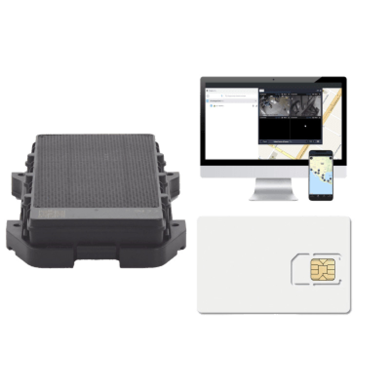 Localizador 4G con carga solar / Semiautónomo / Rastreo de contenedores / Cajas de tráiler / Alarma de sabotaje audible
