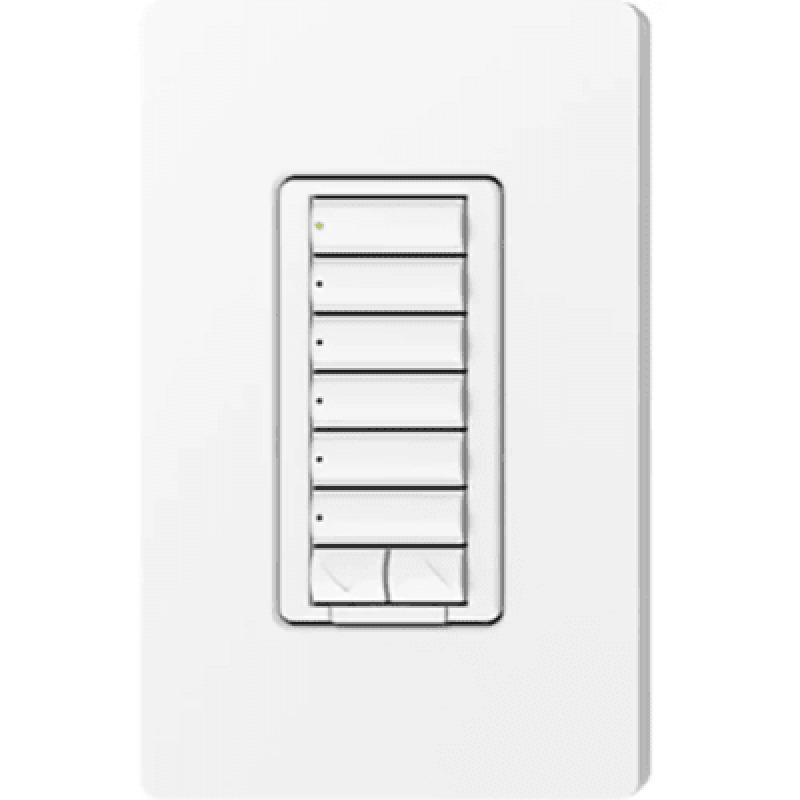 RadioRA2 Teclado seetouch 6 botones 2 botones subir/bajar programe escenas diferentes en cada botón