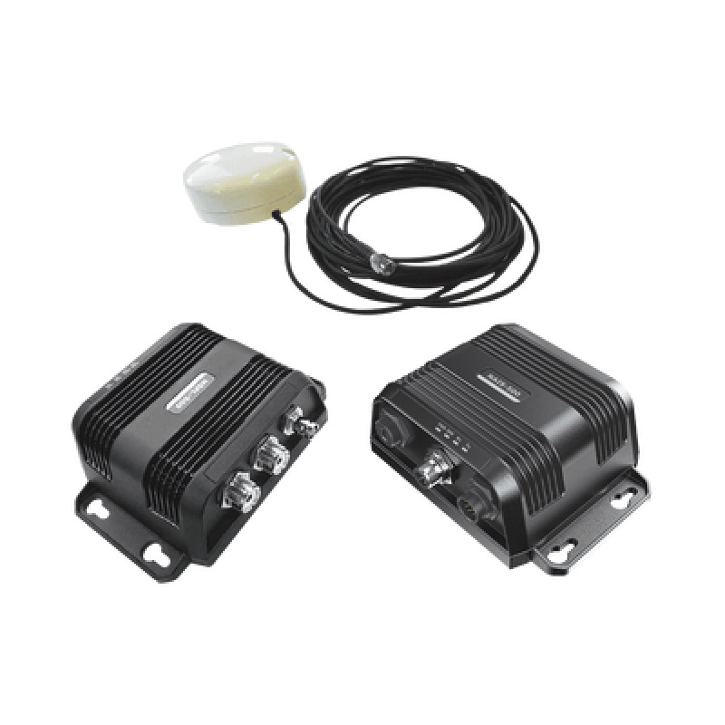 Transmisor y receptor NAIS500 clase B con antena GPS500 y splitter NSPL500