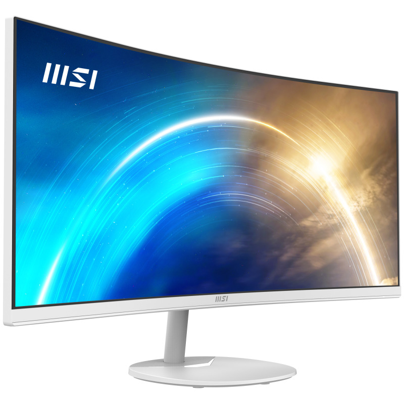 MONITOR LED MSI 34" (PRO MP341CQW) 3440X1440, CURVO, 100HZ, 4MS, 2*HDMI, 1* DP, BLANCO