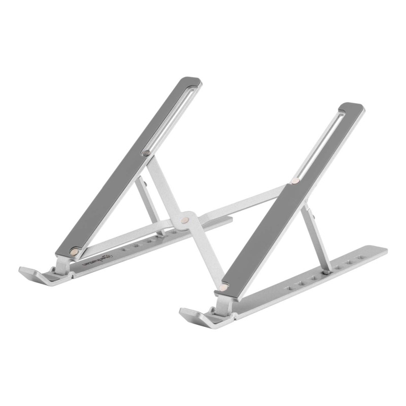 SOPORTES/MANHATTAN/462617/SOPORTE DE ALUMINIO PARA LAPTOP O TABLET CON ELEVACIÓN AJUSTABLE, ECO