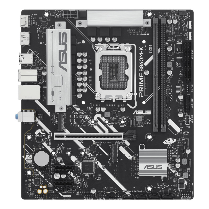 MOTHERBOARD ASUS (PRIME B860M-K) SOCKET 1851 15A,4*DDR5,HDMI,DP,PCIE-5.0,MICRO ATX