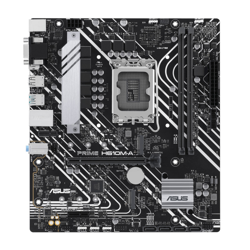 MB ASUS H610 INTEL S-1700 14A GEN /2X DDR5 4800 /HDMI /DP /VGA /2X M.2 /2X USB 3.2 /MICRO ATX /GAMA BASICA