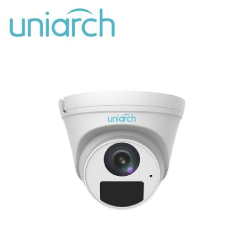 CAMARA IP TURRET UNIARCH IPC-T122-APF28-E / 2MP / LENTE-FIJO-2.8MM / DWDR / IR30M / MICROFONO-INTEGRADO / DIGITAL DEFOG / ONVIF / 3-AXIS / IP67 / ULTRA265 / POE-AF / 12 VCD