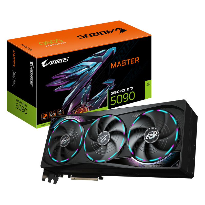 TARJETA DE VIDEO GIGABYTE GV-N5090AORUS M-32GD / RTX 5090 / GDDR7 32GB / PCIE 5.0 / DP 2.1 / HDMI 2.1 / GAMA ALTA