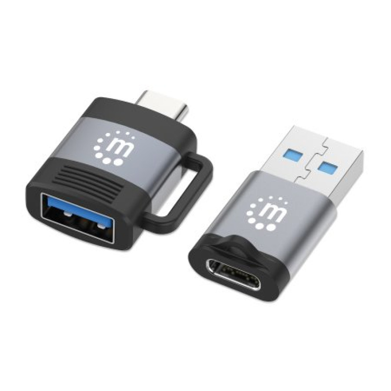 ADAPTADORES/MANHATTAN/356329/ KIT DE ADAPTADORES USB-C A USB-A Y USB-A A USB-C