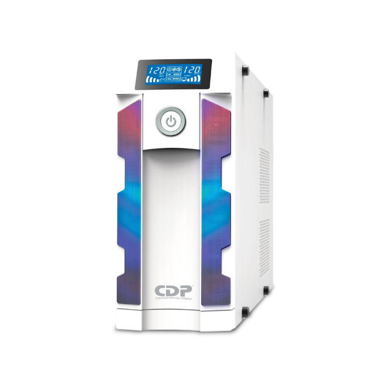 NO BREAK CDP GSMART1516 1500VA/900W UPS SMART, AVR 16 SALIDAS, PUERTO DE CARGA USB (8 USB-A Y 2 USB-C), LUZ RGB, LCD, 120 VAC